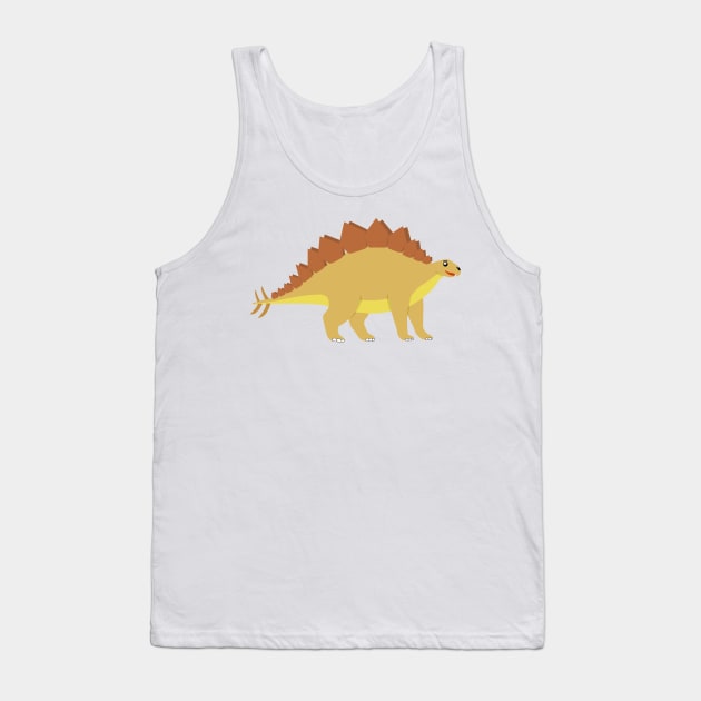 Cute happy Dinosaur Stegosaur Tank Top by Cute Tees Kawaii